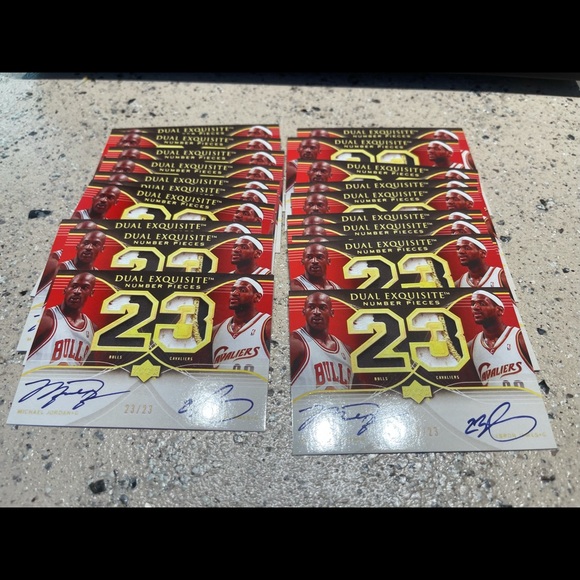 2007 Exquisite Michael Jordan LeBron Reprint Lot